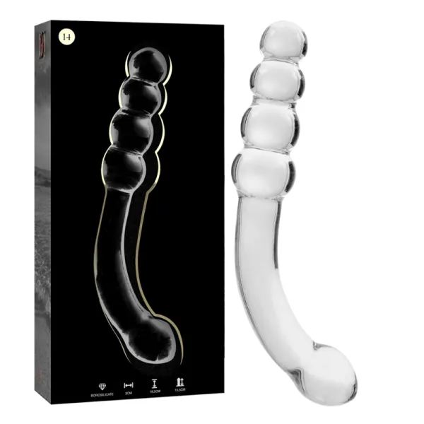 Modell 14 Dildo Borosilikatglas Klar 18,5 cm -O- 3 cm von Nebula Series By Ibiza | Fesselliebe.de