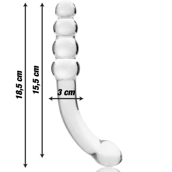 Modell 14 Dildo Borosilikatglas Klar 18,5 cm -O- 3 cm von Nebula Series By Ibiza | Fesselliebe.de