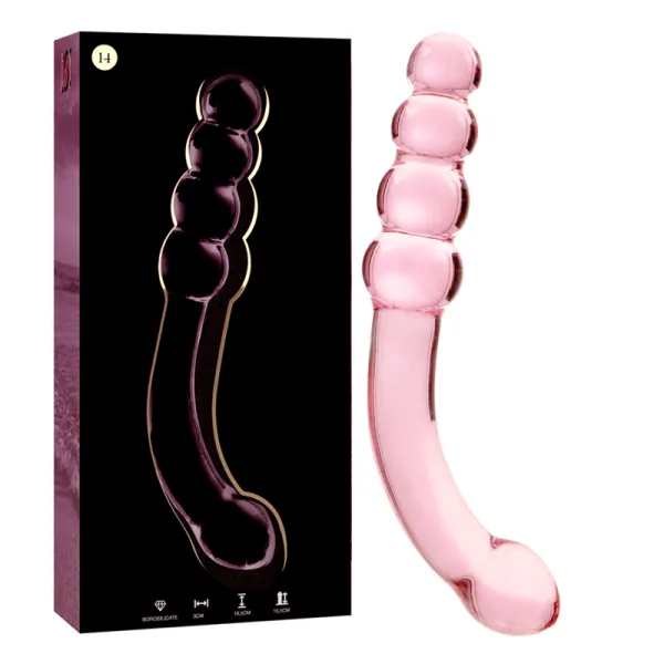 Modell 14 Dildo Borosilikatglas Rosa 18,5 cm -O- 3 cm von Nebula Series By Ibiza | Fesselliebe.de