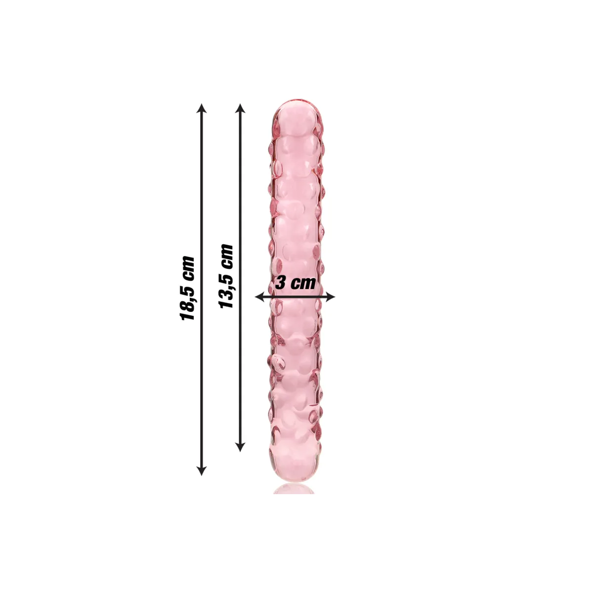 Modell 15 Dildo Borosilikatglas Rosa 18,5 cm -O- 3 cm von Nebula Series By Ibiza | Fesselliebe.de