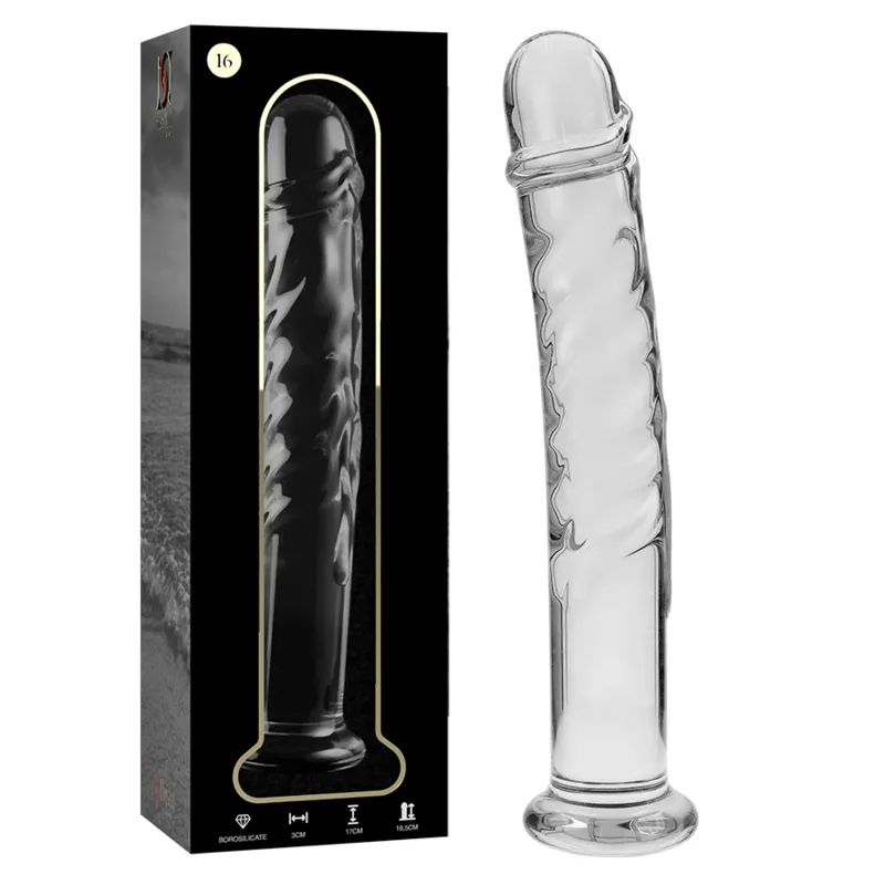 Modell 16 Dildo Borosilikatglas Klar 18,5 cm -O- 3 cm von Nebula Series By Ibiza | Fesselliebe.de