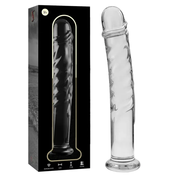Modell 16 Dildo Borosilikatglas Klar 18,5 cm -O- 3 cm von Nebula Series By Ibiza | Fesselliebe.de