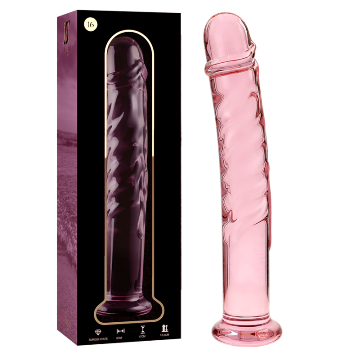 Modell 16 Dildo Borosilikatglas Rosa 18,5 cm -O- 3 cm von Nebula Series By Ibiza | Fesselliebe.de