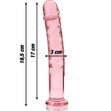 Modell 16 Dildo Borosilikatglas Rosa 18,5 cm -O- 3 cm von Nebula Series By Ibiza | Fesselliebe.de