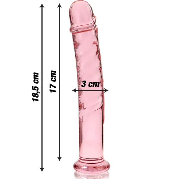 Modell 16 Dildo Borosilikatglas Rosa 18,5 cm -O- 3 cm von Nebula Series By Ibiza | Fesselliebe.de