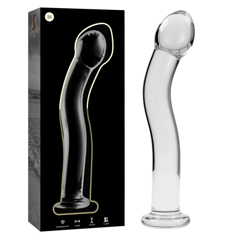 Modell 18 Dildo Borosilikatglas Klar 18,5 cm -O- 3,5 cm von Nebula Series By Ibiza | Fesselliebe.de