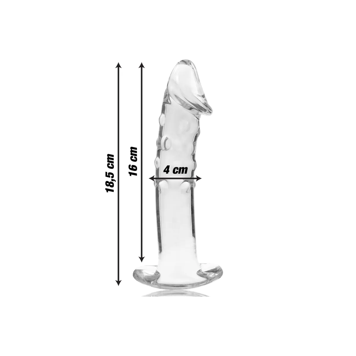 Modell 19 Dildo Borosilikatglas Klar 18,5 cm -O- 4 cm von Nebula Series By Ibiza | Fesselliebe.de