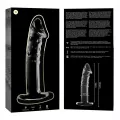 Modell 19 Dildo Borosilikatglas Klar 18,5 cm -O- 4 cm von Nebula Series By Ibiza