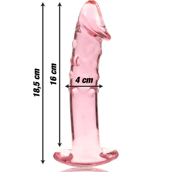 Modell 19 Dildo Borosilikatglas Rosa 18,5 cm -O- 4 cm von Nebula Series By Ibiza | Fesselliebe.de
