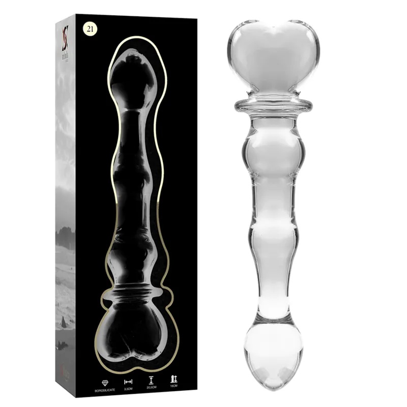Modell 21 Dildo Borosilikatglas Klar 20,5 cm -O- 3,5 cm von Nebula Series By Ibiza | Fesselliebe.de