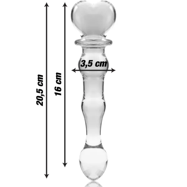Modell 21 Dildo Borosilikatglas Klar 20,5 cm -O- 3,5 cm von Nebula Series By Ibiza | Fesselliebe.de