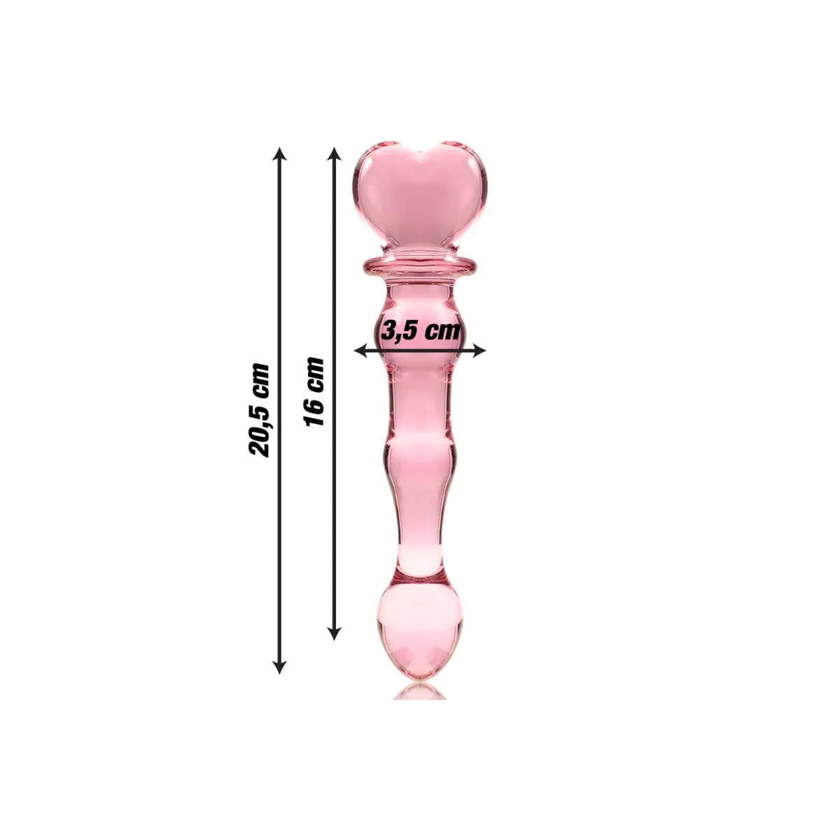 Modell 21 Dildo Borosilikatglas Rosa 20,5 cm -O- 3,5 cm von Nebula Series By Ibiza | Fesselliebe.de