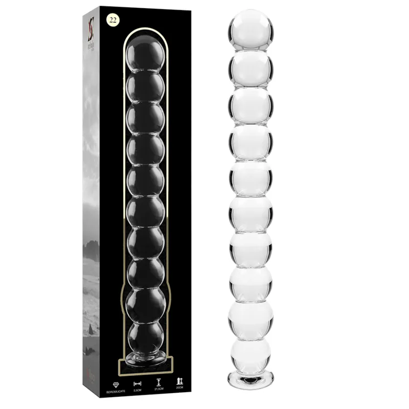 Modell 22 Dildo Borosilikatglas Klar 21,5 cm -O- 2,5 cm von Nebula Series By Ibiza | Fesselliebe.de