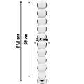 Modell 22 Dildo Borosilikatglas Klar 21,5 cm -O- 2,5 cm von Nebula Series By Ibiza