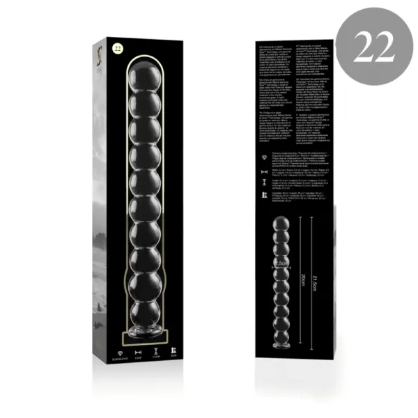 Modell 22 Dildo Borosilikatglas Klar 21,5 cm -O- 2,5 cm von Nebula Series By Ibiza | Fesselliebe.de
