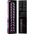 Modell 22 Dildo Borosilikatglas Rosa 21,5 cm -O- 2,5 cm von Nebula Series By Ibiza