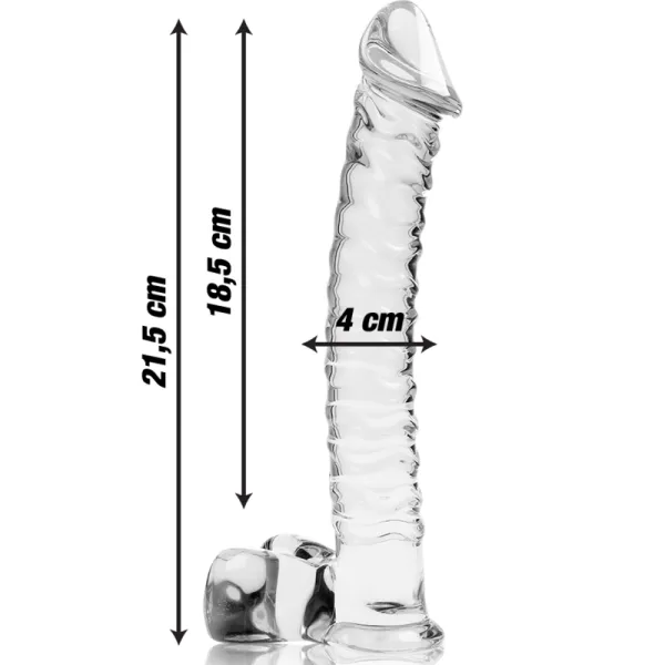 Modell 23 Dildo Borosilikatglas Klar 21,5 cm -O- 4 cm von Nebula Series By Ibiza | Fesselliebe.de