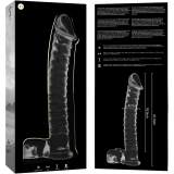 Modell 23 Dildo Borosilikatglas Klar 21,5 cm -O- 4 cm von Nebula Series By Ibiza | Fesselliebe.de