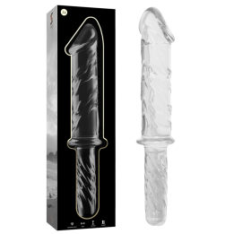Modell 24 Dildo Borosilikatglas Klar 28,5 cm -O- 5 cm von Nebula Series By Ibiza | Fesselliebe.de
