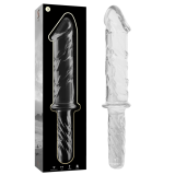 Modell 24 Dildo Borosilikatglas Klar 28,5 cm -O- 5 cm von Nebula Series By Ibiza | Fesselliebe.de