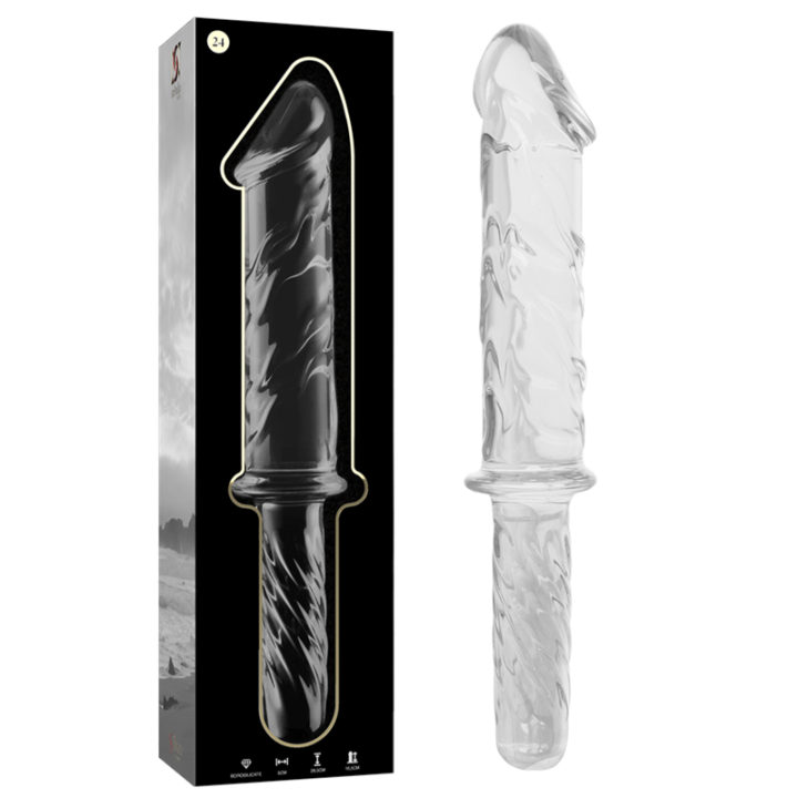Modell 24 Dildo Borosilikatglas Klar 28,5 cm -O- 5 cm von Nebula Series By Ibiza | Fesselliebe.de