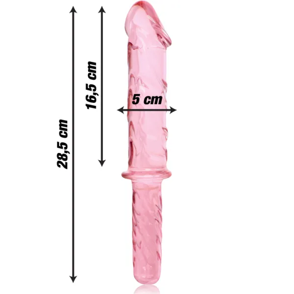 Modell 24 Dildo Borosilikatglas Rosa 28,5 cm -O- 5 cm von Nebula Series By Ibiza | Fesselliebe.de