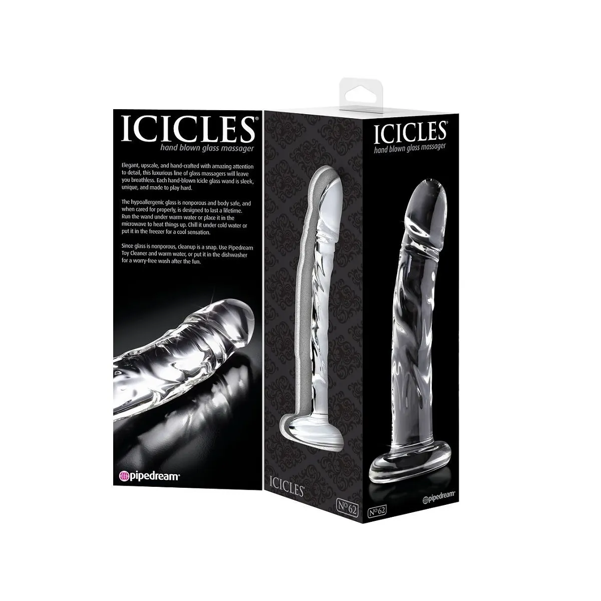 N, 62 Glasmassager von Icicles | Fesselliebe.de