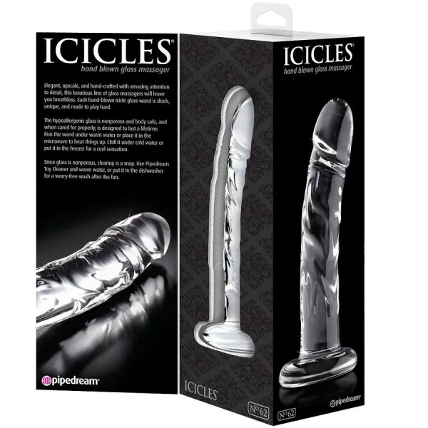 N, 62 Glasmassager von Icicles | Fesselliebe.de
