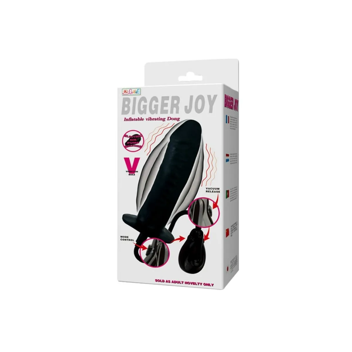 Bigger Joy aufblasbarer Dildo mit Vibration 16 cm von Baile Stimulating | Fesselliebe.de