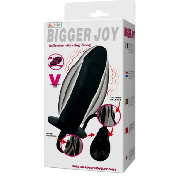 Bigger Joy aufblasbarer Dildo mit Vibration 16 cm von Baile Stimulating | Fesselliebe.de