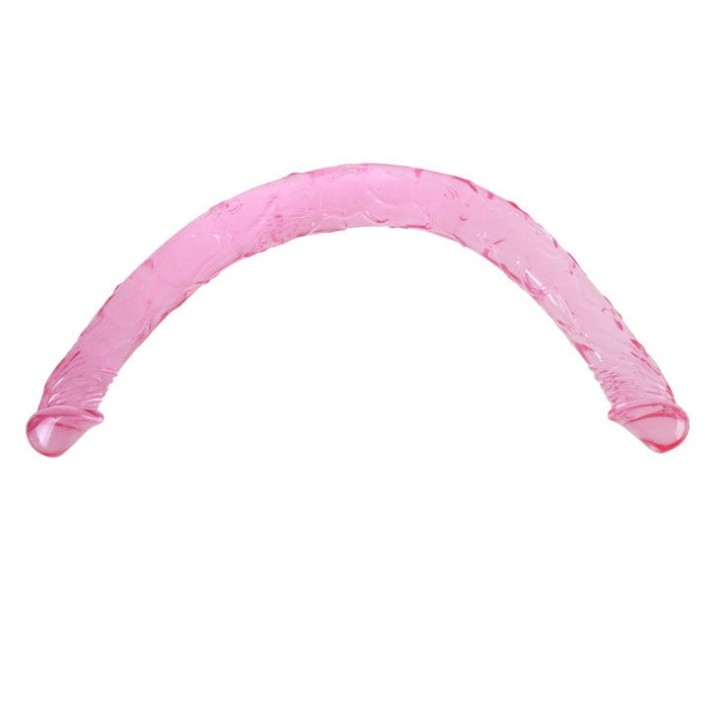 Rosa Doppeldong 44,5 cm von Baile Anal | Fesselliebe.de