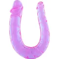 Penis mit Zwei Flexiblen Jelly-Köpfen von Seven Creations