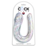 Double Trouble Doppeldildo 44 cm Klar von King Cock | Fesselliebe.de