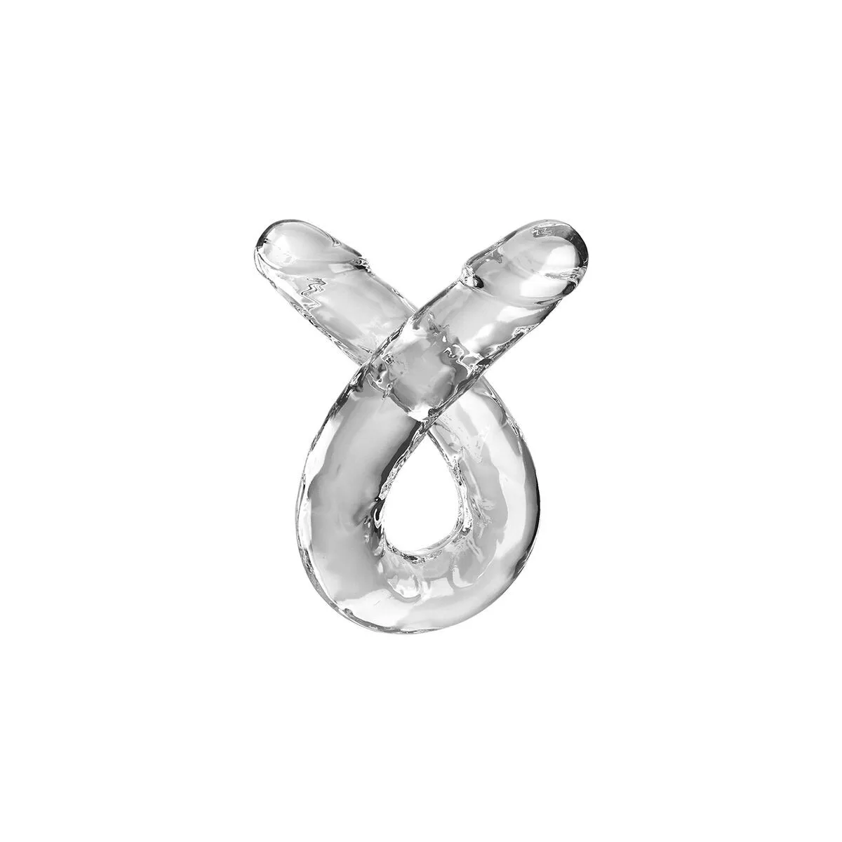 Double Trouble Doppeldildo 46 cm Klar von King Cock | Fesselliebe.de