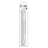 Double Trouble Doppeldildo 46 cm Klar von King Cock | Fesselliebe.de