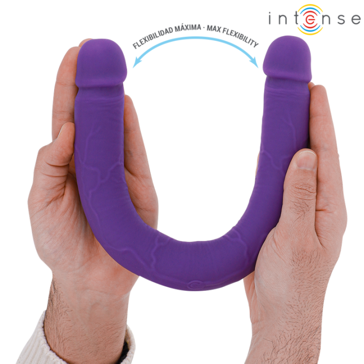 Gunter Dildo Doppelvibrator 40 cm Lila mit Fernbedienung von Intense Fun | Fesselliebe.de