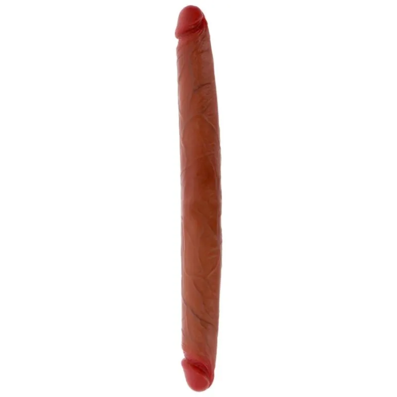 Doppelendes Silikon-Dildo Karamell 40 cm von Get Real | Fesselliebe.de