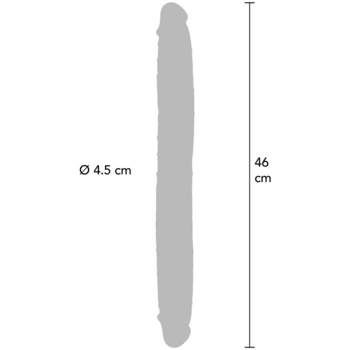 Doppelendes Silikon-Dildo Karamell 46 cm von Get Real | Fesselliebe.de