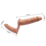 Ultra Leidenschaftlicher Doppelter Dildo mit Geschirr von Baile Harness Collection | Fesselliebe.de