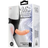 Ultra Leidenschaftlicher Doppelter Dildo mit Geschirr von Baile Harness Collection | Fesselliebe.de