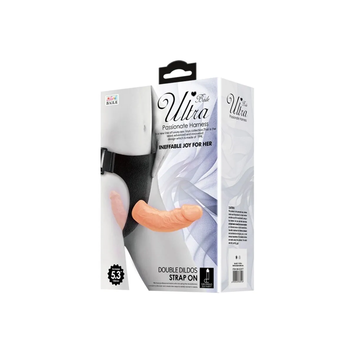 Ultra Leidenschaftlicher Doppelter Dildo mit Geschirr von Baile Harness Collection | Fesselliebe.de