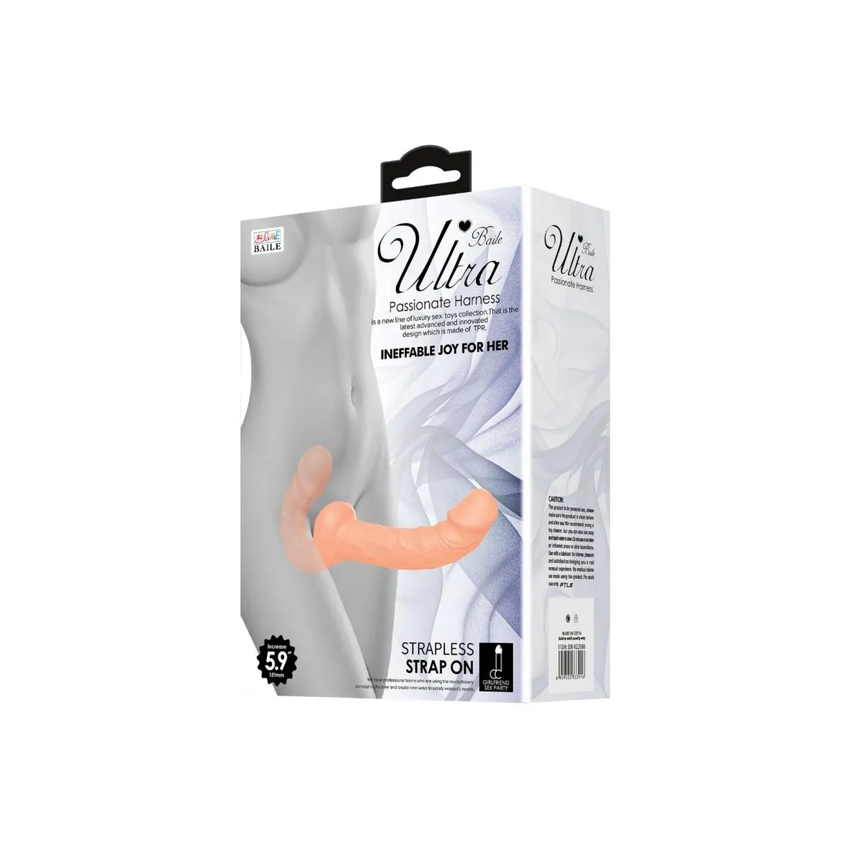 Ultra Leidenschaftlicher Gurtdildo mit Gurt ohne Unterstützung von Baile Harness Collection | Fesselliebe.de