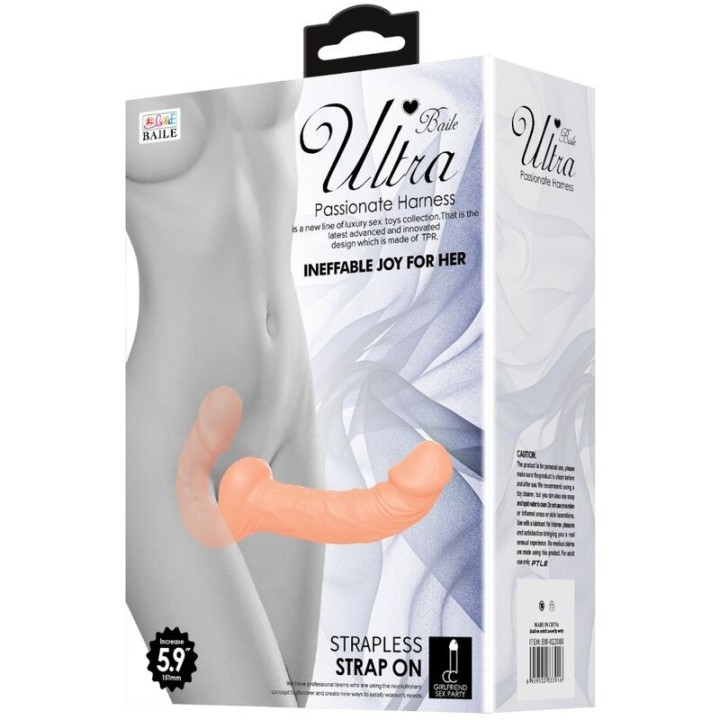 Ultra Leidenschaftlicher Gurtdildo mit Gurt ohne Unterstützung von Baile Harness Collection | Fesselliebe.de