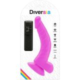 Flexibler Vibrierender Dildo Lila 21,5 cm -O- 4,5 cm von Diversia | Fesselliebe.de