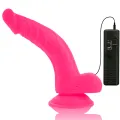 Flexibler Vibrierender Dildo Rosa 21,5 cm -O- 4,5 cm von Diversia