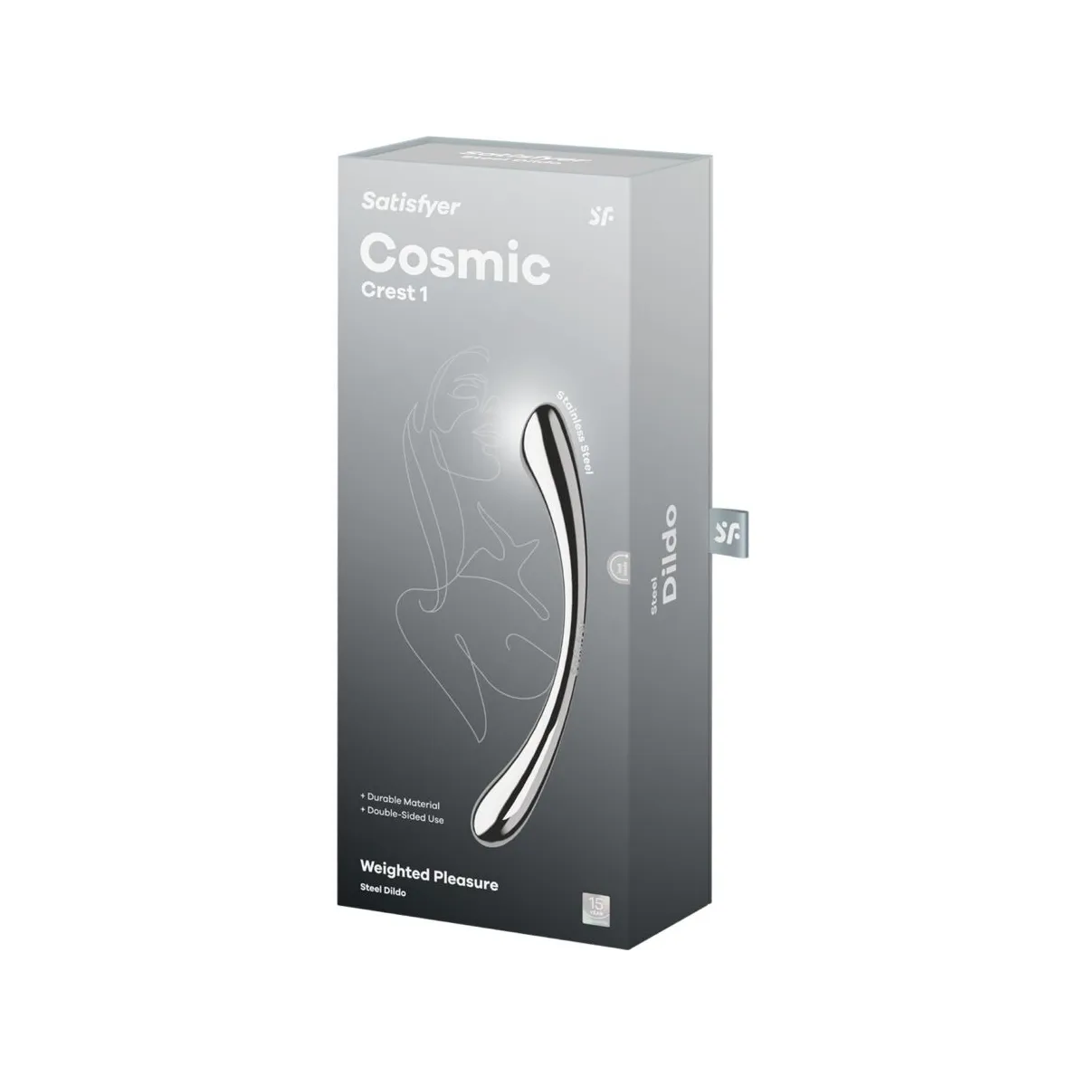Cosmic Crest 1 Doppeldildo aus Edelstahl von Satisfyer Dildo | Fesselliebe.de