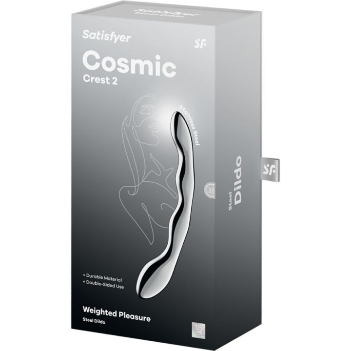 Cosmic Crest 2 Doppeldildo aus Edelstahl von Satisfyer Dildo | Fesselliebe.de