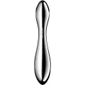 Pure Gravity 2 Doppelendeller Dildo aus Edelstahl von Satisfyer Dildo
