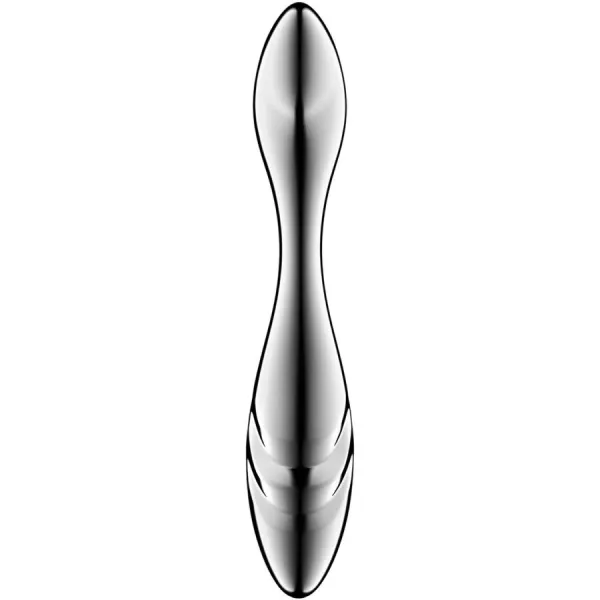 Pure Gravity 3 Edelstahl Doppelendeller Dildo von Satisfyer Dildo | Fesselliebe.de