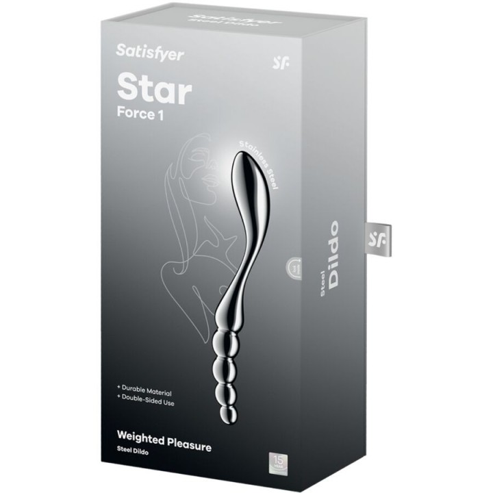 Star Force 1 Doppeldildo aus Edelstahl von Satisfyer Dildo | Fesselliebe.de